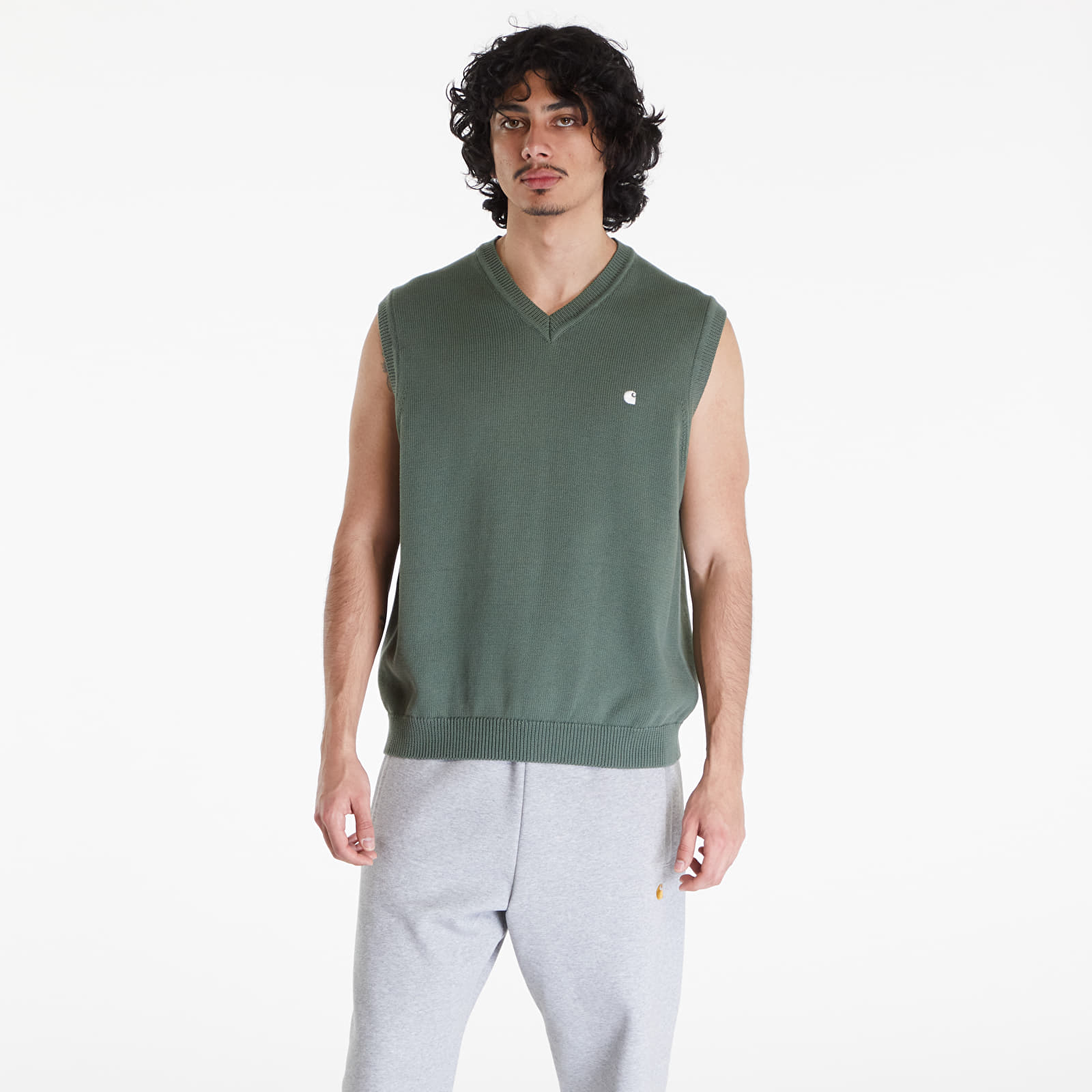 Gilets Carhartt WIP Madison Vest Sweater UNISEX Park/ Wax