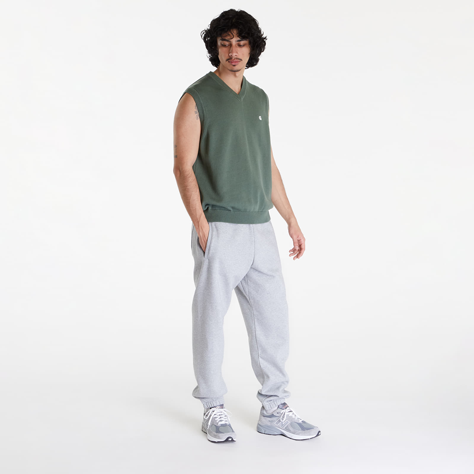 Gilets Carhartt WIP Madison Vest Sweater UNISEX Park/ Wax