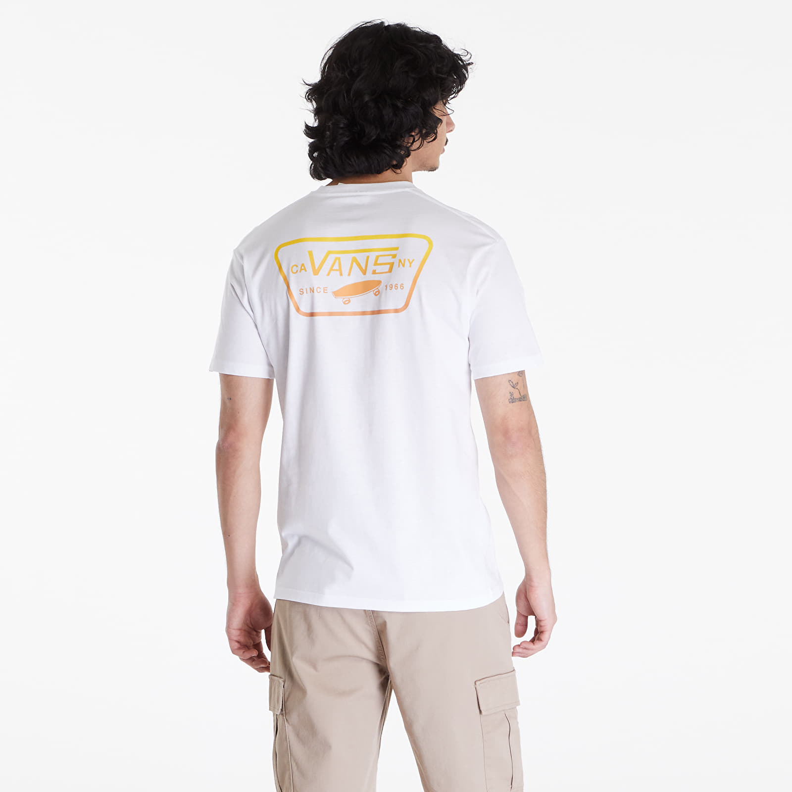 Camisetas Vans Full Patch Back SS Tee White/ Copper Tan