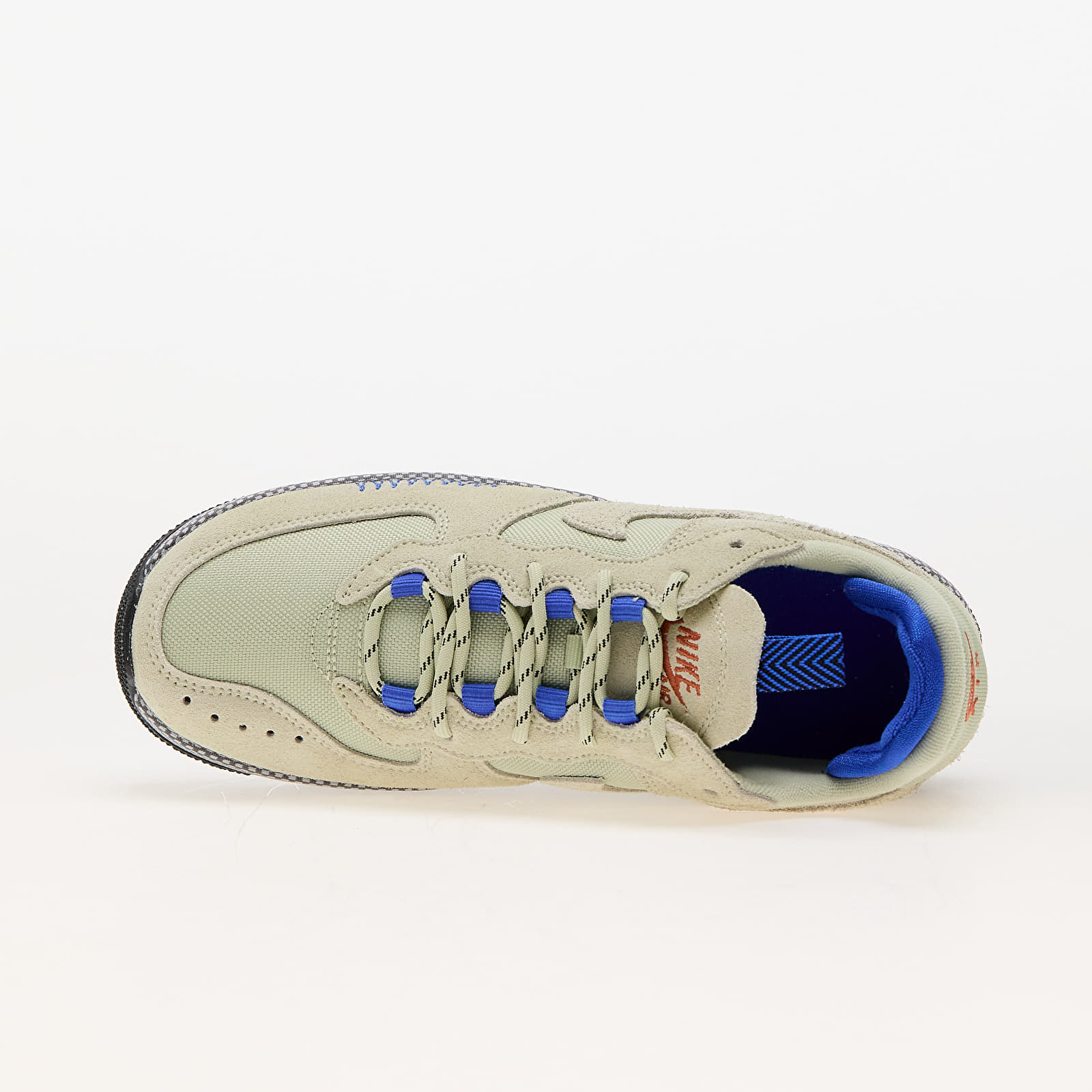 Sneakers und Schuhe für Frauen Nike W Air Force 1 Wild Olive Aura/ Racer Blue-Aquarius Blue