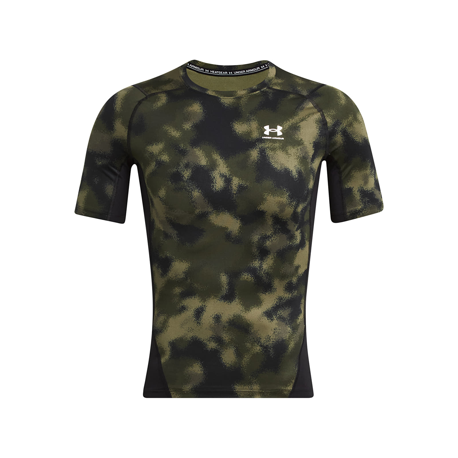 T-skjorter Under Armour Hg Armour Printed Ss Marine Od Green 390