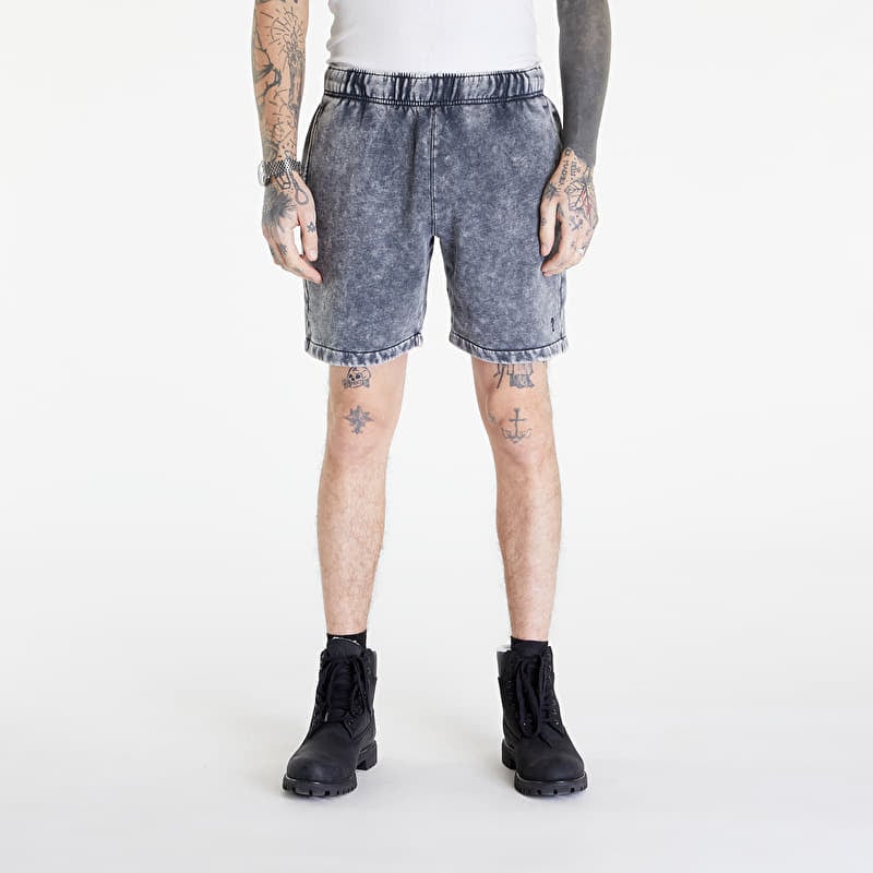 Pantaloncini Guess Originals Acid Fleece UNISEX Short Washed Out Black Mul