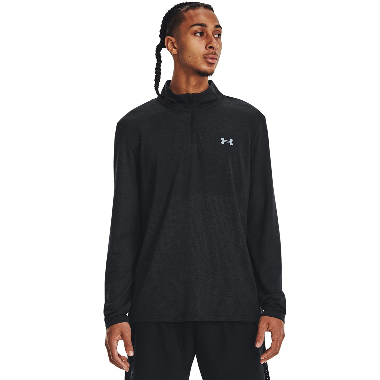 Hoodies and sweatshirts  Under Armour Seamless Stride 1/4 Zip Black