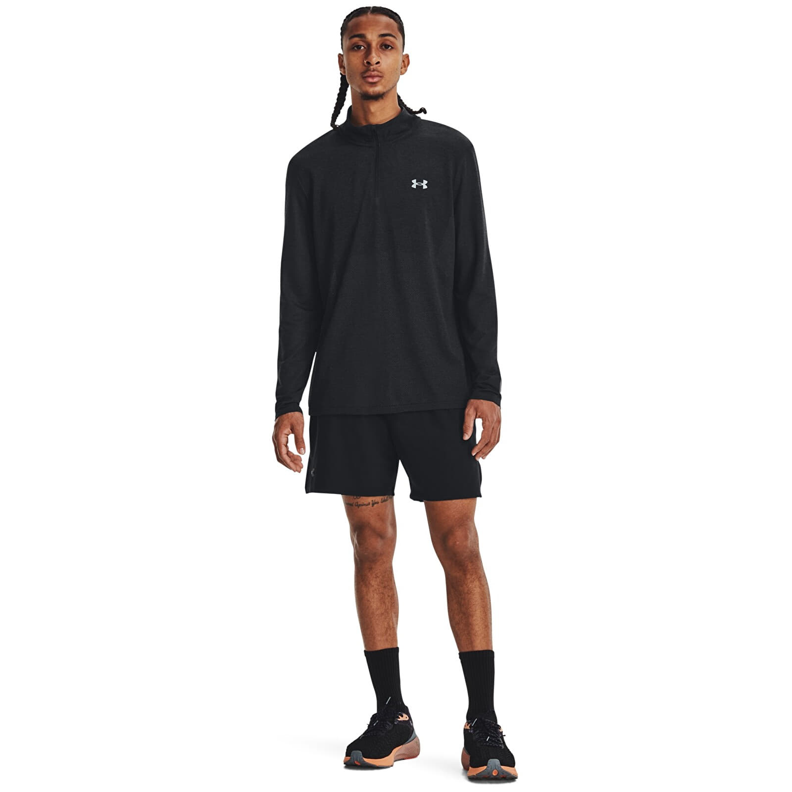 Hoodies and sweatshirts  Under Armour Seamless Stride 1/4 Zip Black