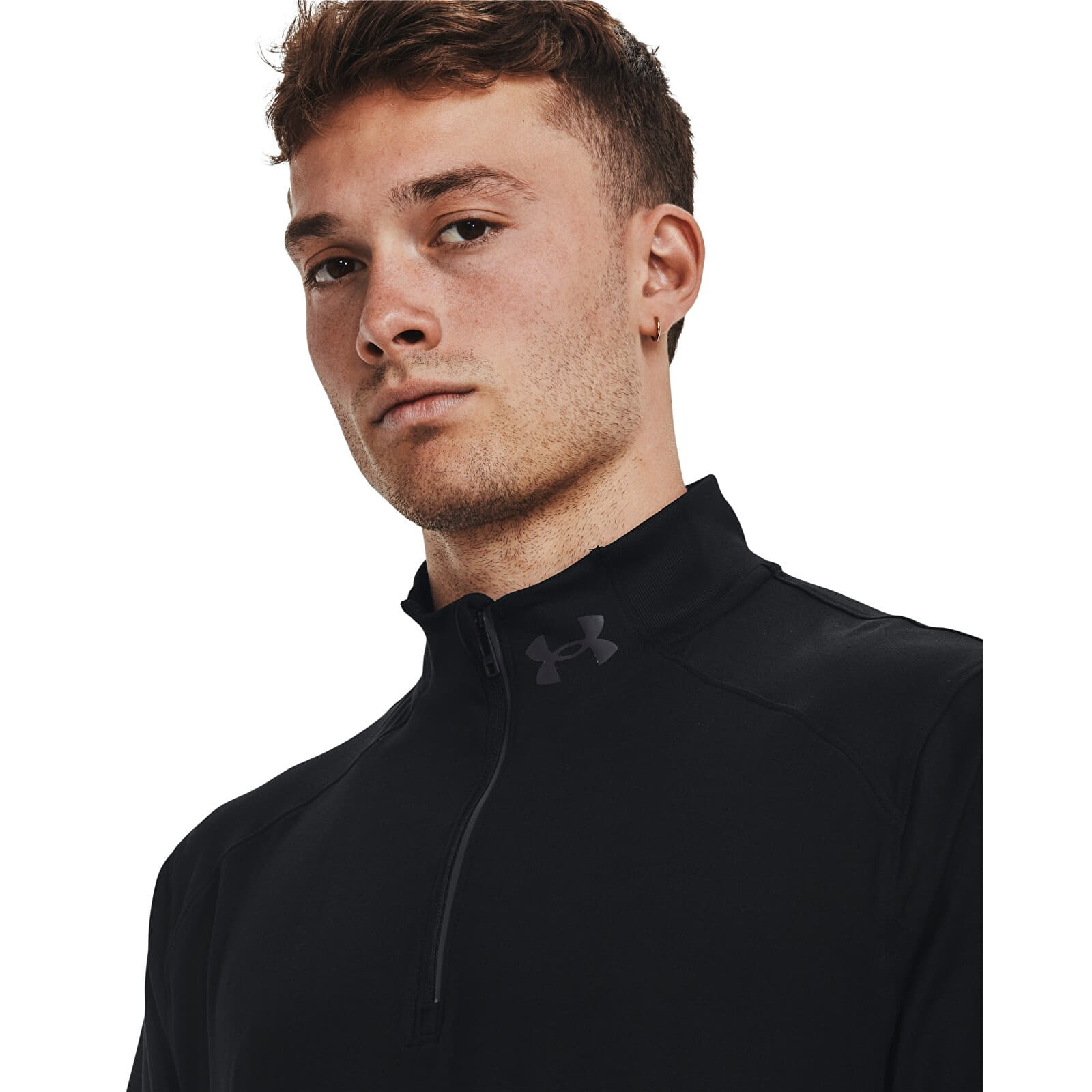 Kapuutsikud ja kampsunid Under Armour Qualifier Run 1/4 Zip Black