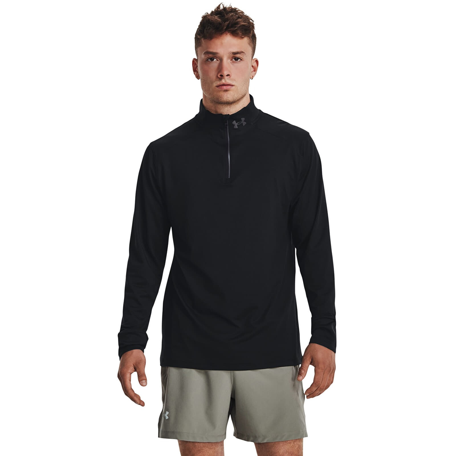 Kapuutsikud ja kampsunid Under Armour Qualifier Run 1/4 Zip Black