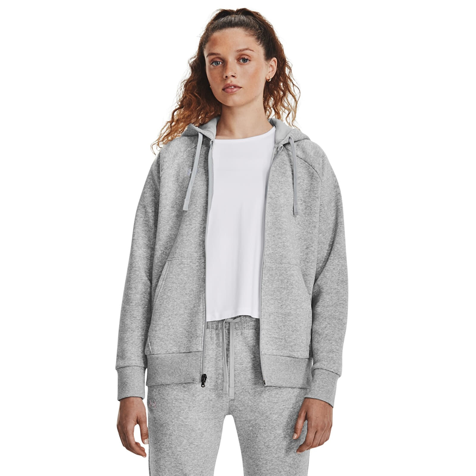 Sudaderas Under Armour Rival Fleece Fz Hoodie Mod Gray Light Heather