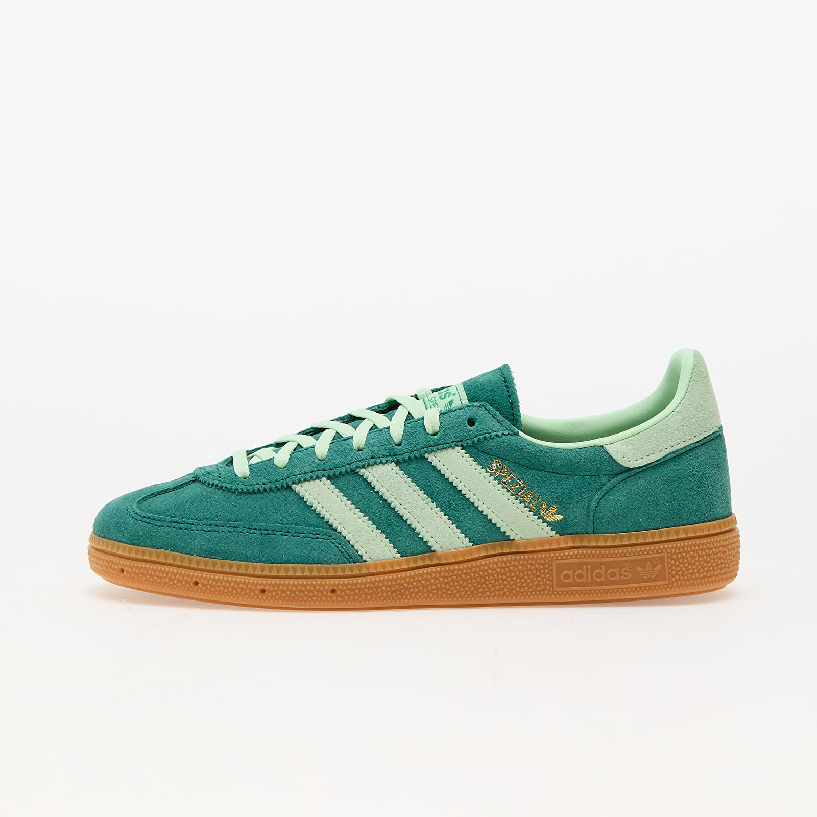 Women's sneakers and shoes adidas Handball Spezial W Collegiate Green/ Semi Green Spark/ Gum