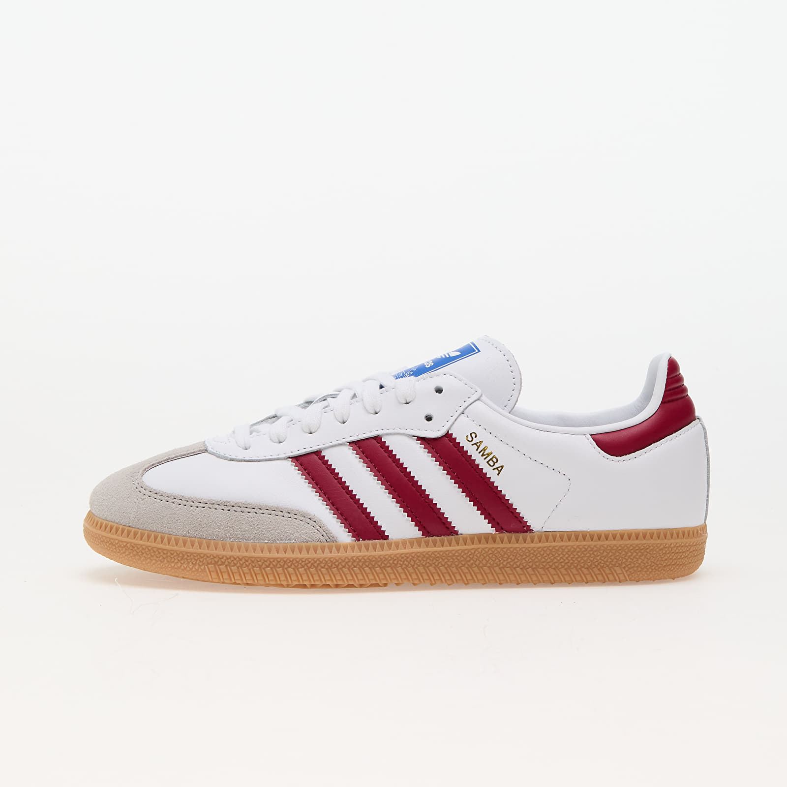 Ténis e sapatos para homem adidas Samba Og Ftw White/ Core Burgundy/ Gum
