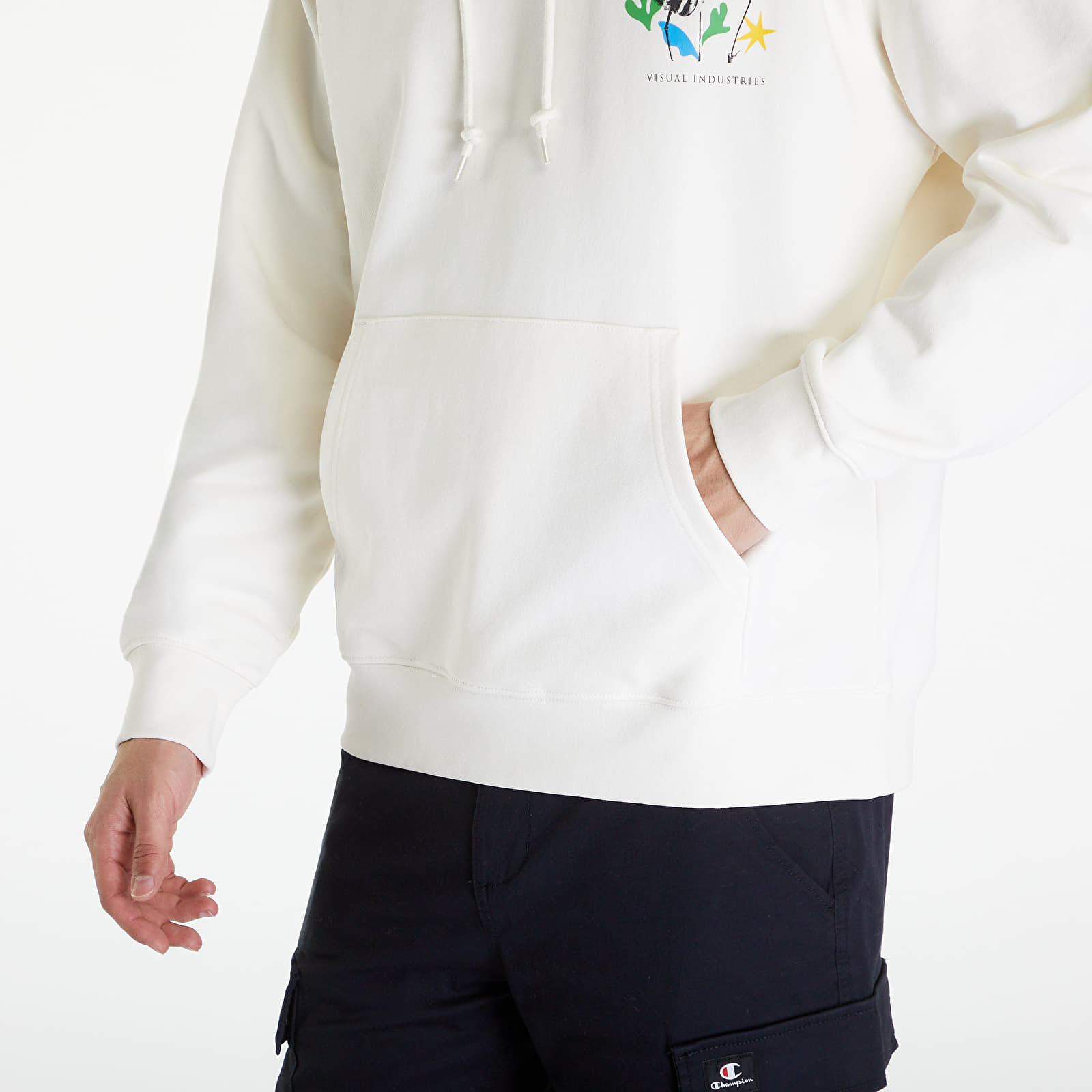 Mikiny OBEY Flowers Papers Scissors Hoodie Unbleached