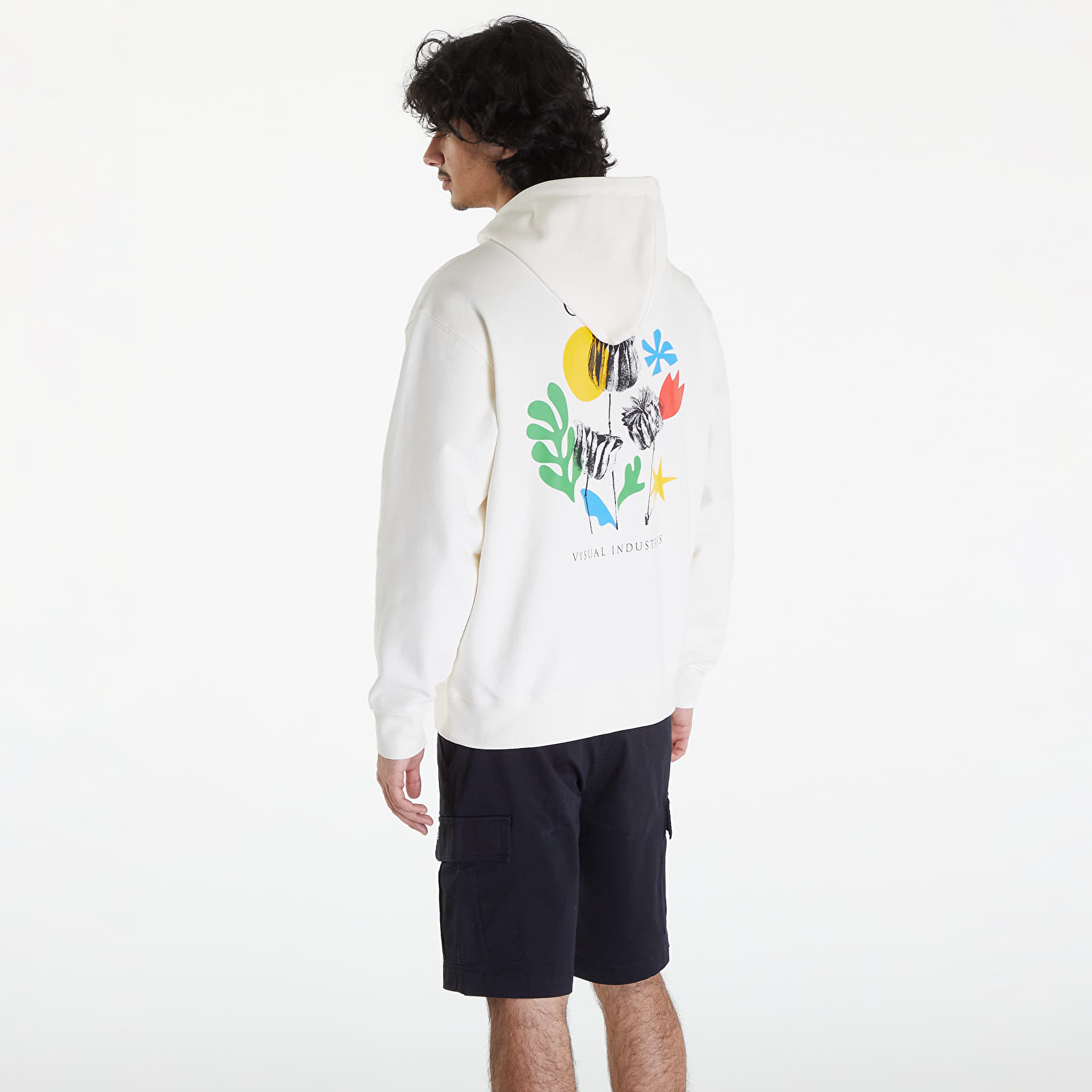 Mikiny OBEY Flowers Papers Scissors Hoodie Unbleached