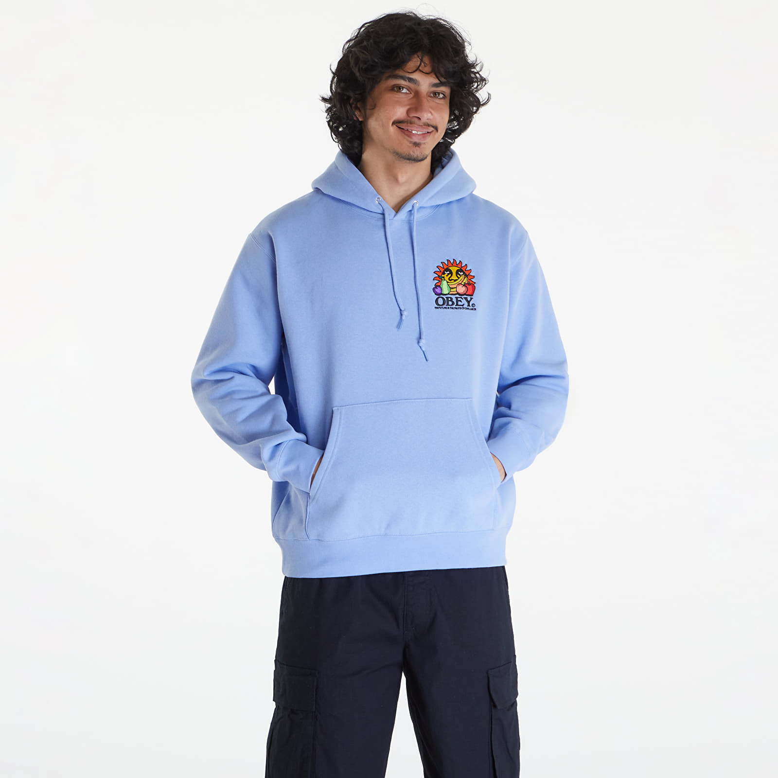 Blue clearance obey hoodie