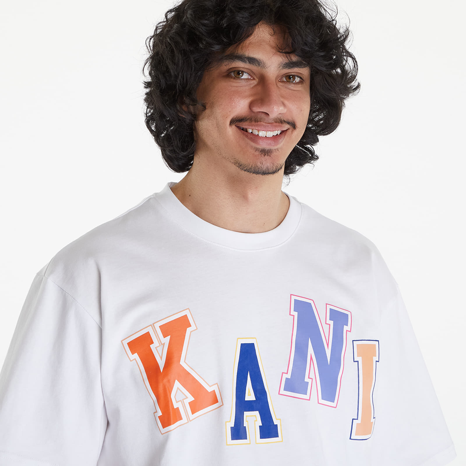 Tricou Karl Kani Woven Signature Multicolor Logo Tee White - 1 | YEO