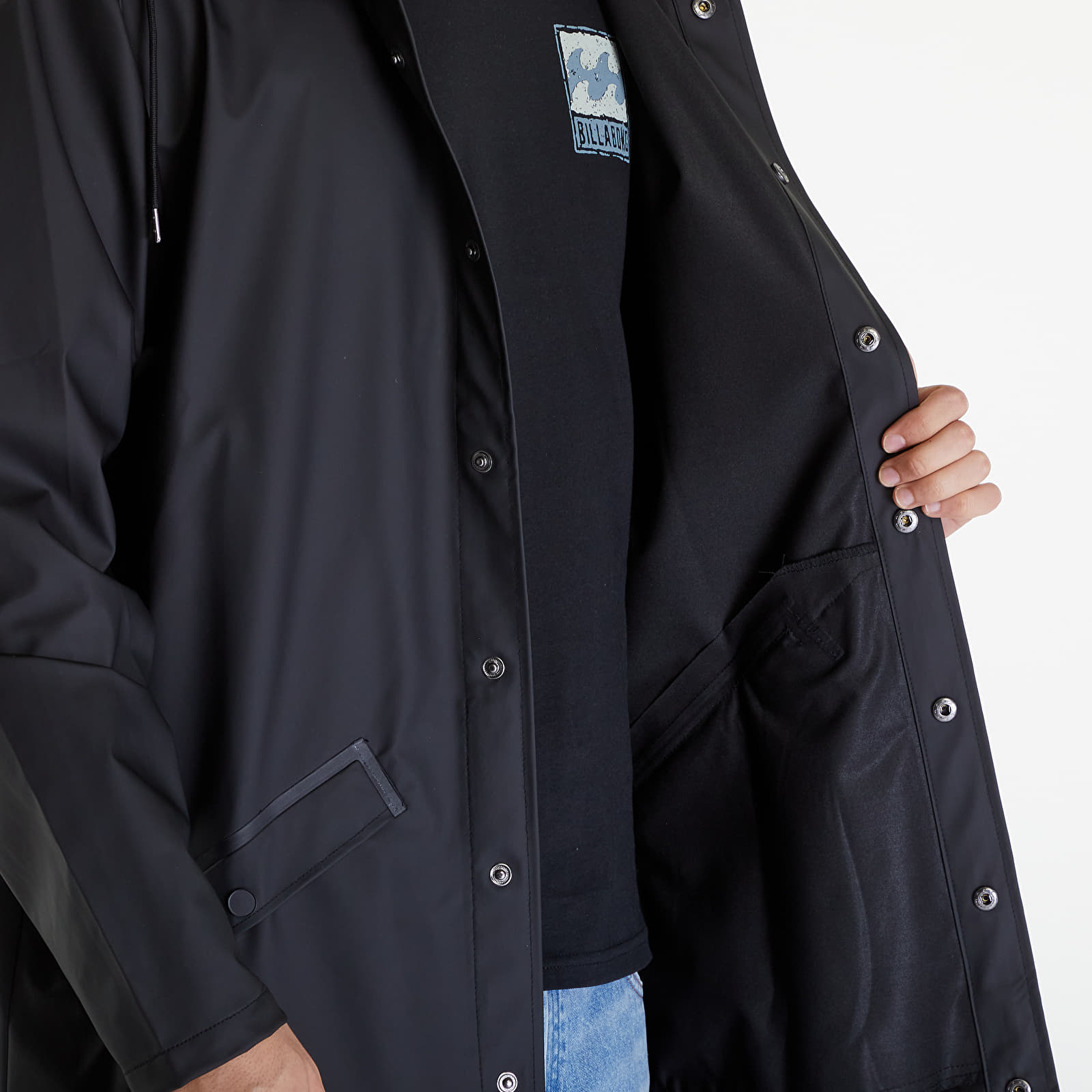 Jacken Rains Long Jacket W3 UNISEX 01 Black