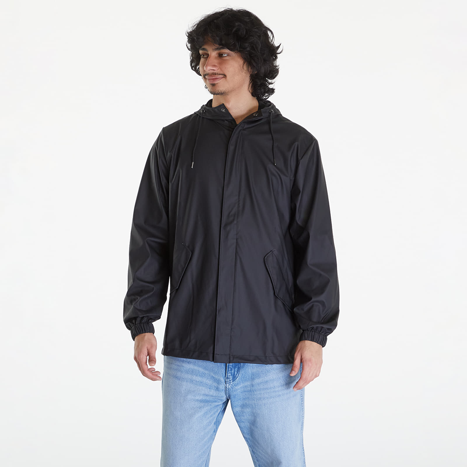 Jackets Rains Fishtail Jacket W3 UNISEX 01 Black