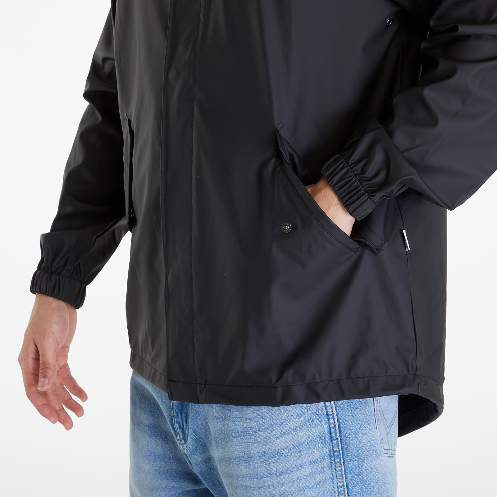 Jackets Rains Fishtail Jacket W3 UNISEX 01 Black