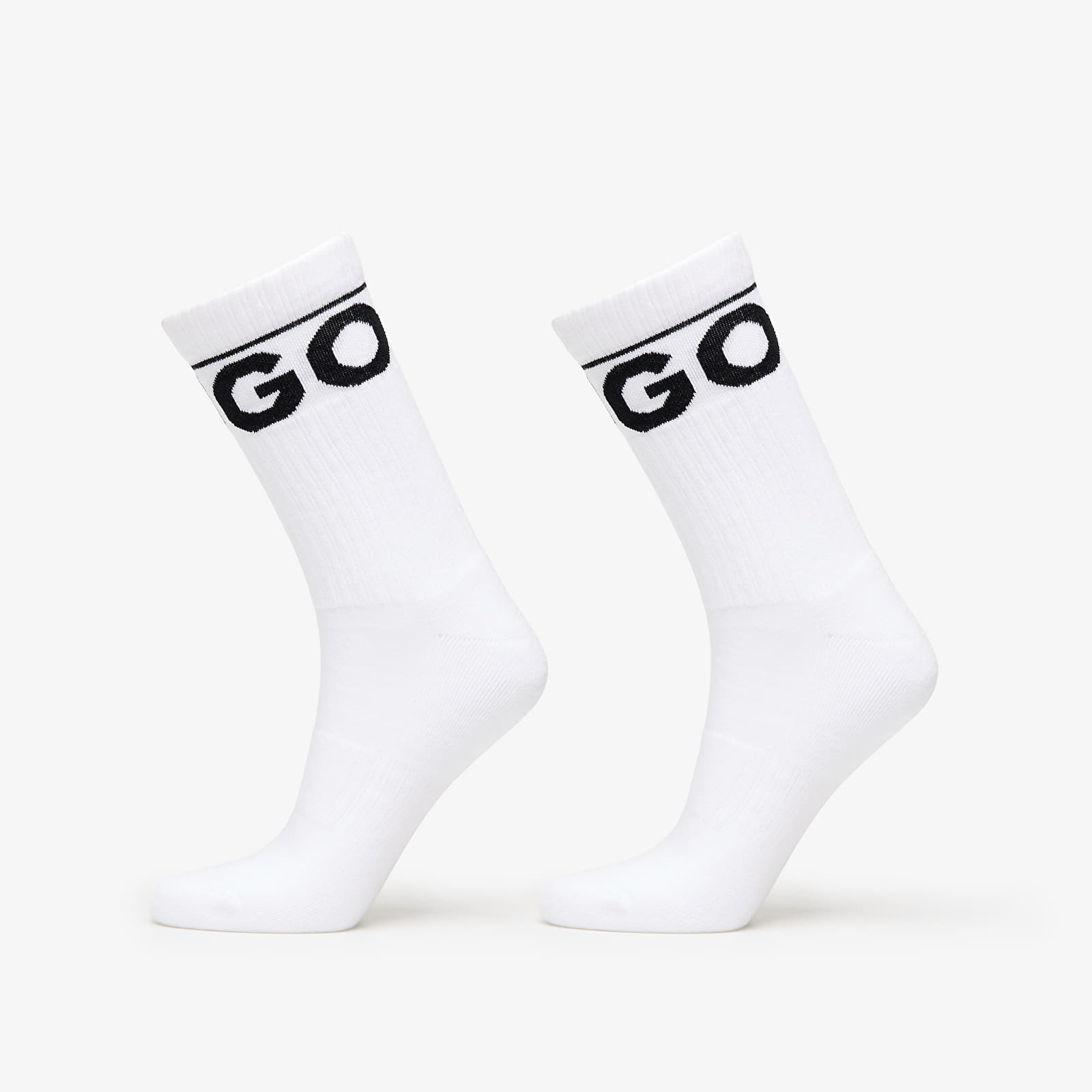 Nogavice  Hugo Boss Qs Rib Iconic Socks Cc 2-Pack White