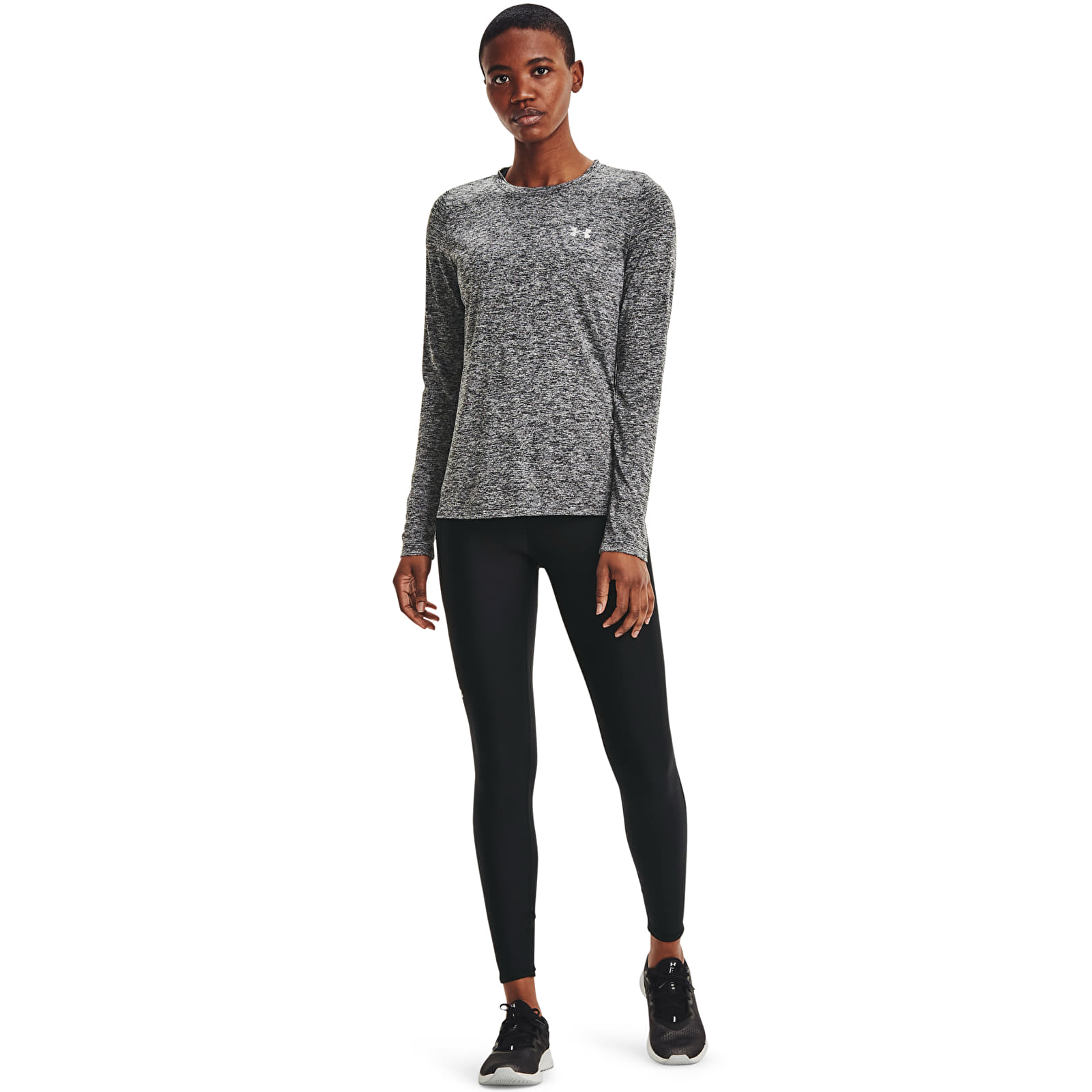 majice kratkih rukava Under Armour Tech Ls Crew Twist Black