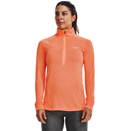 Under armour hoodie women orange on sale