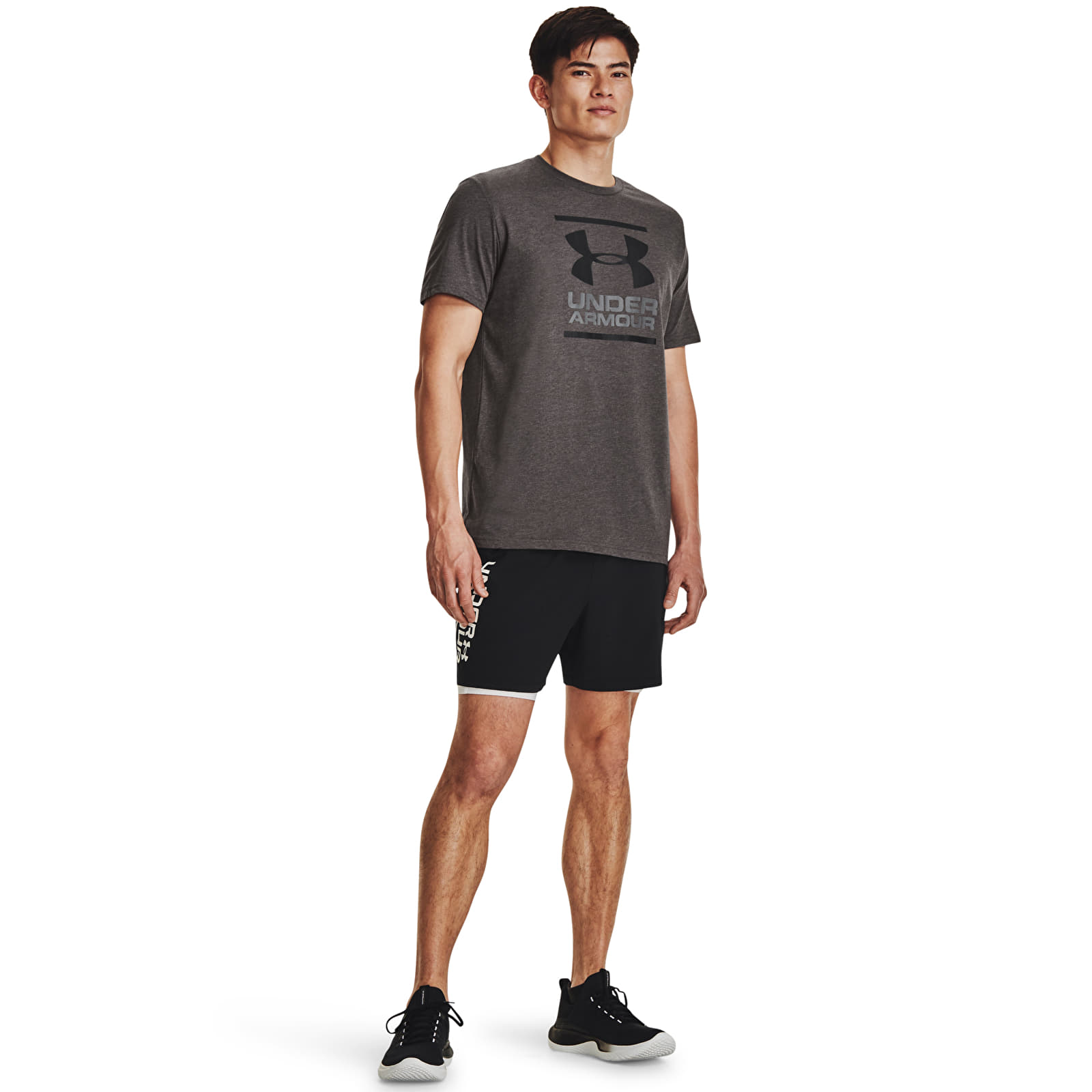 Camisetas Under Armour Gl Foundation Ss Charcoal Medium Heather