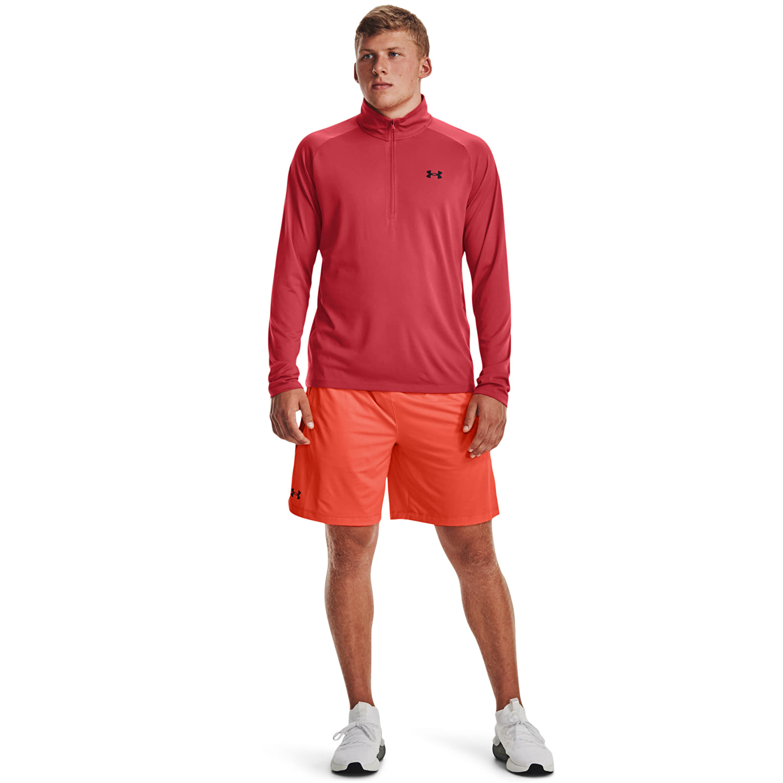 Kapuutsikud ja kampsunid Under Armour Tech 2.0 1/2 Zip Red