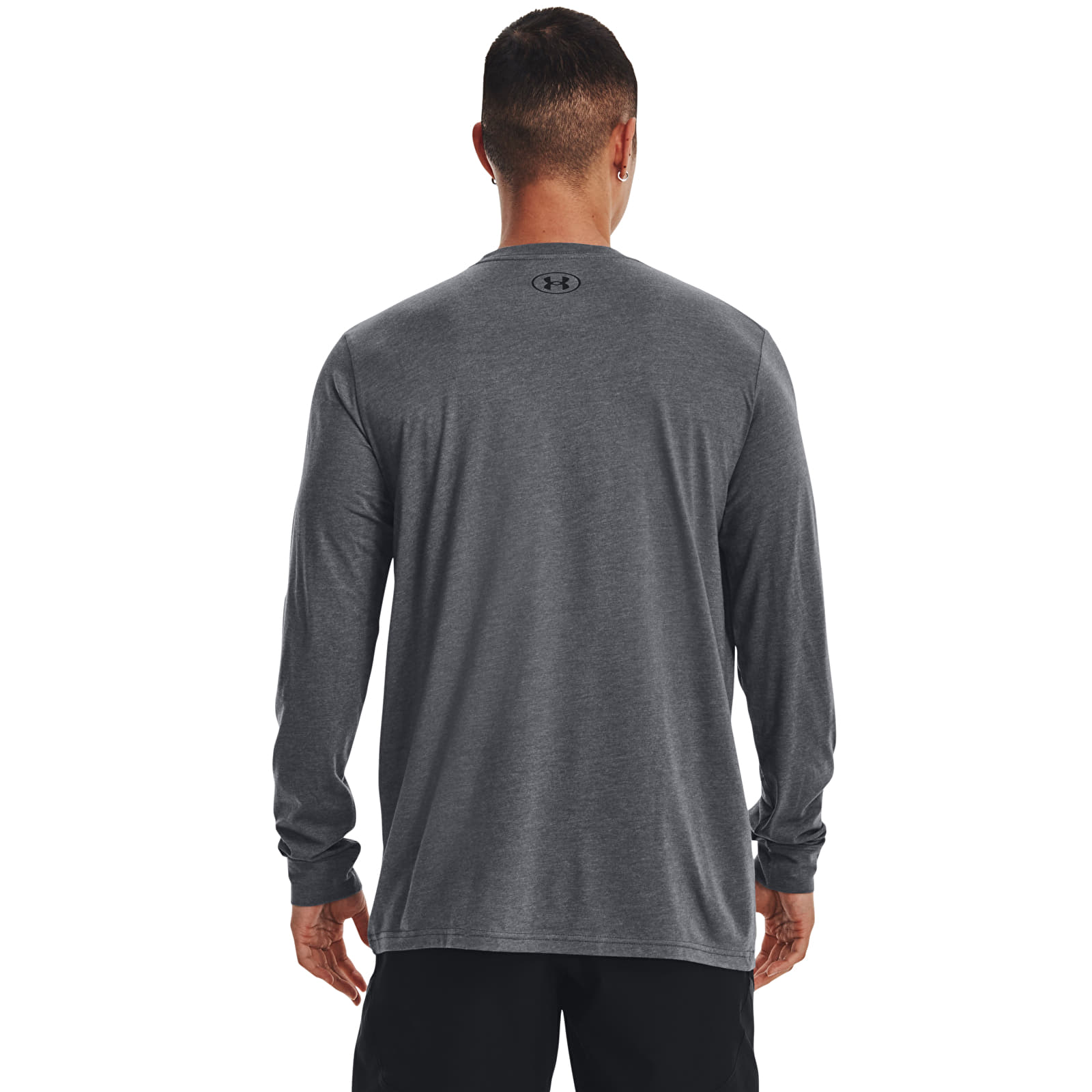 T-shirts  Under Armour Sportstyle Left Chest Ls Pitch Gray Medium Heather