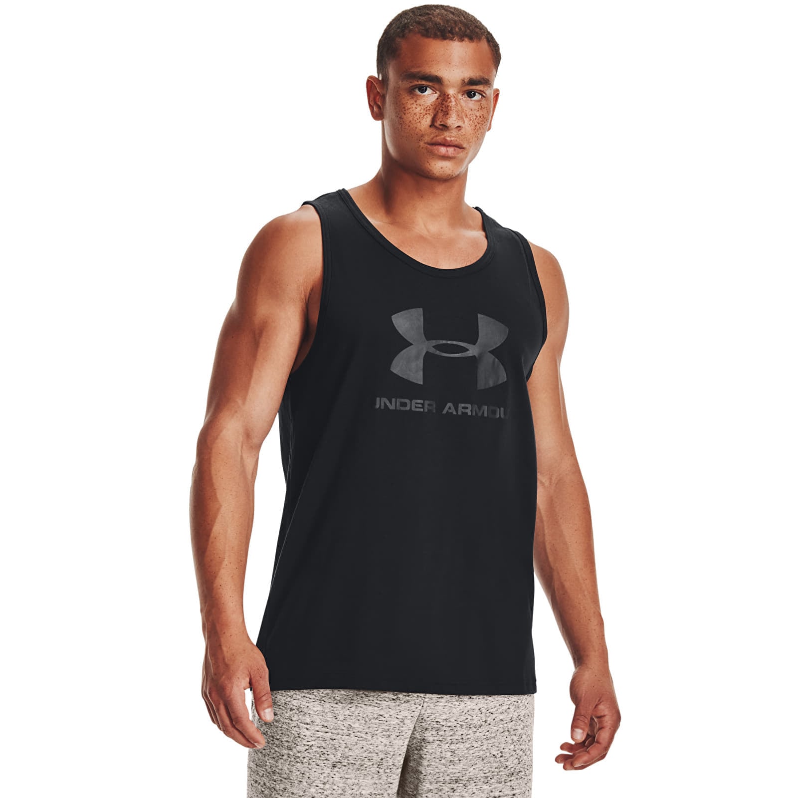 Under Armour Sportstyle Logo Tank Black XL