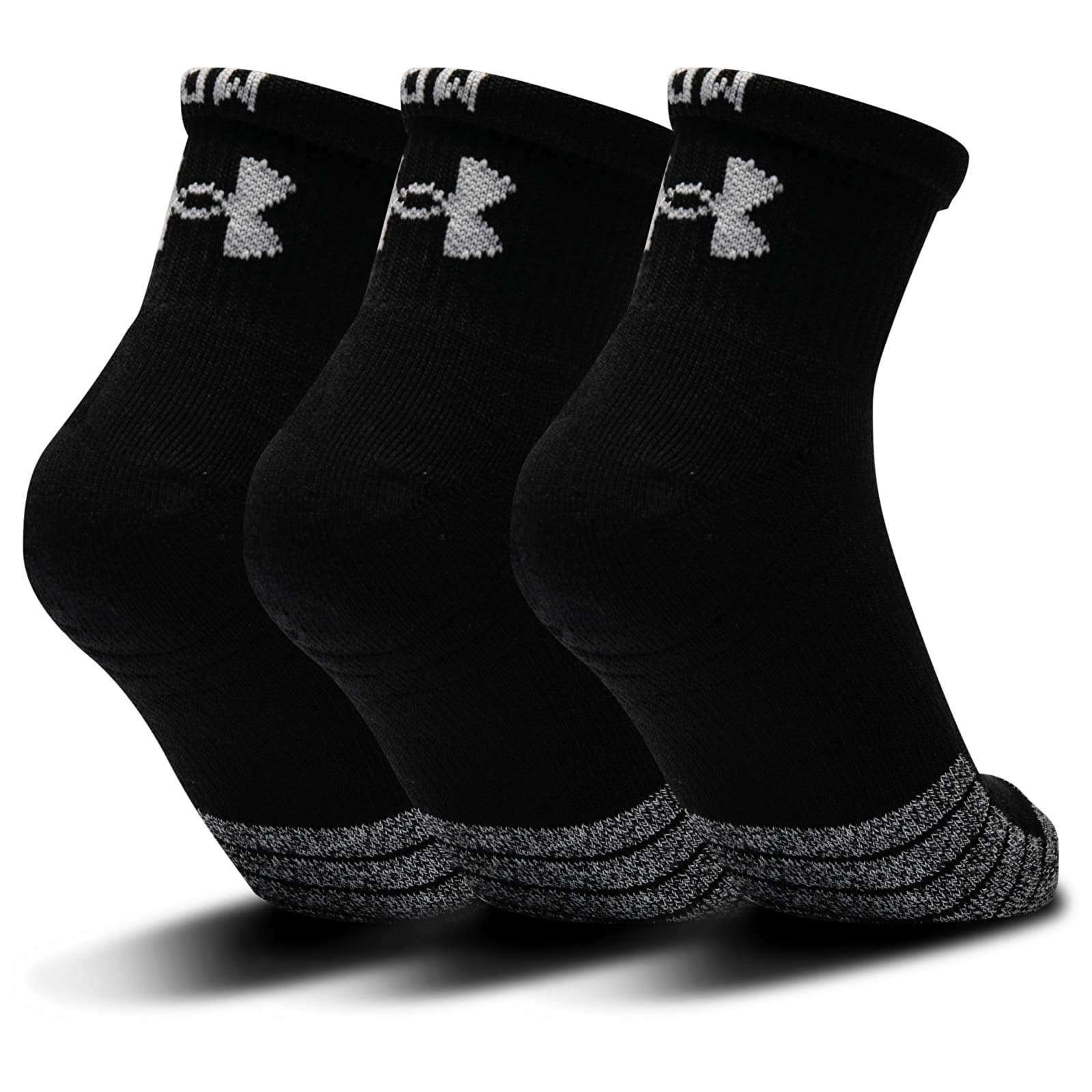 Socks Under Armour Heatgear Quarter 3-Pack Black