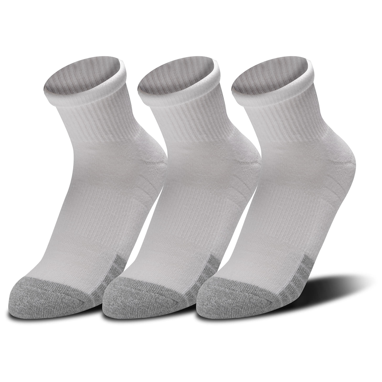 Čarape Under Armour Heatgear Quarter 3-Pack White