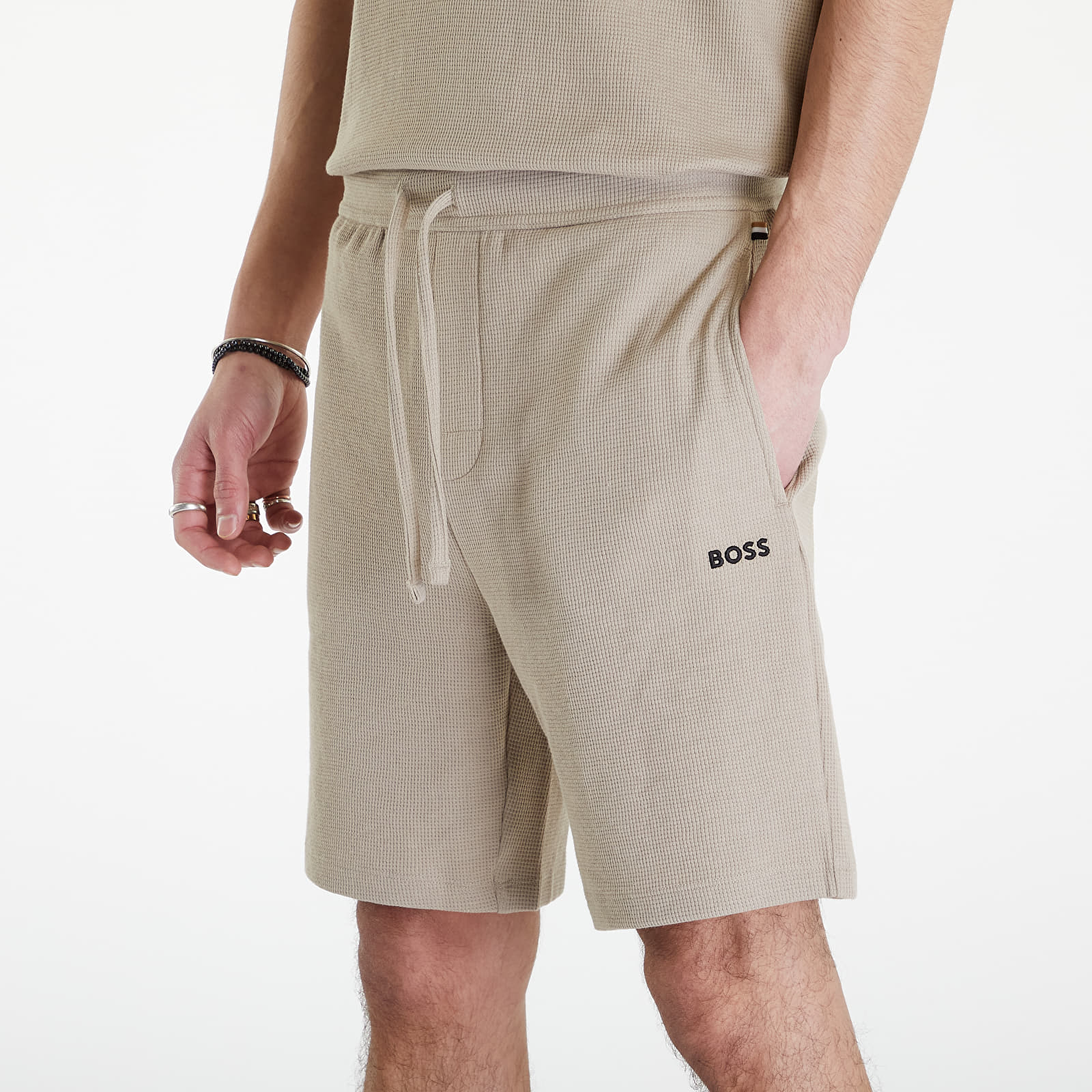 Shorts Hugo Boss Waffle Shorts Brown