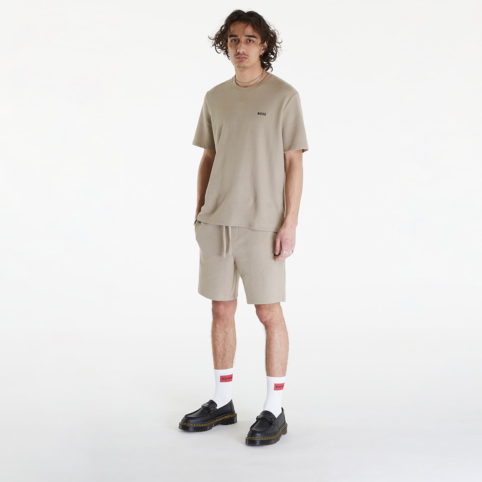 Shorts Hugo Boss Waffle Shorts Brown