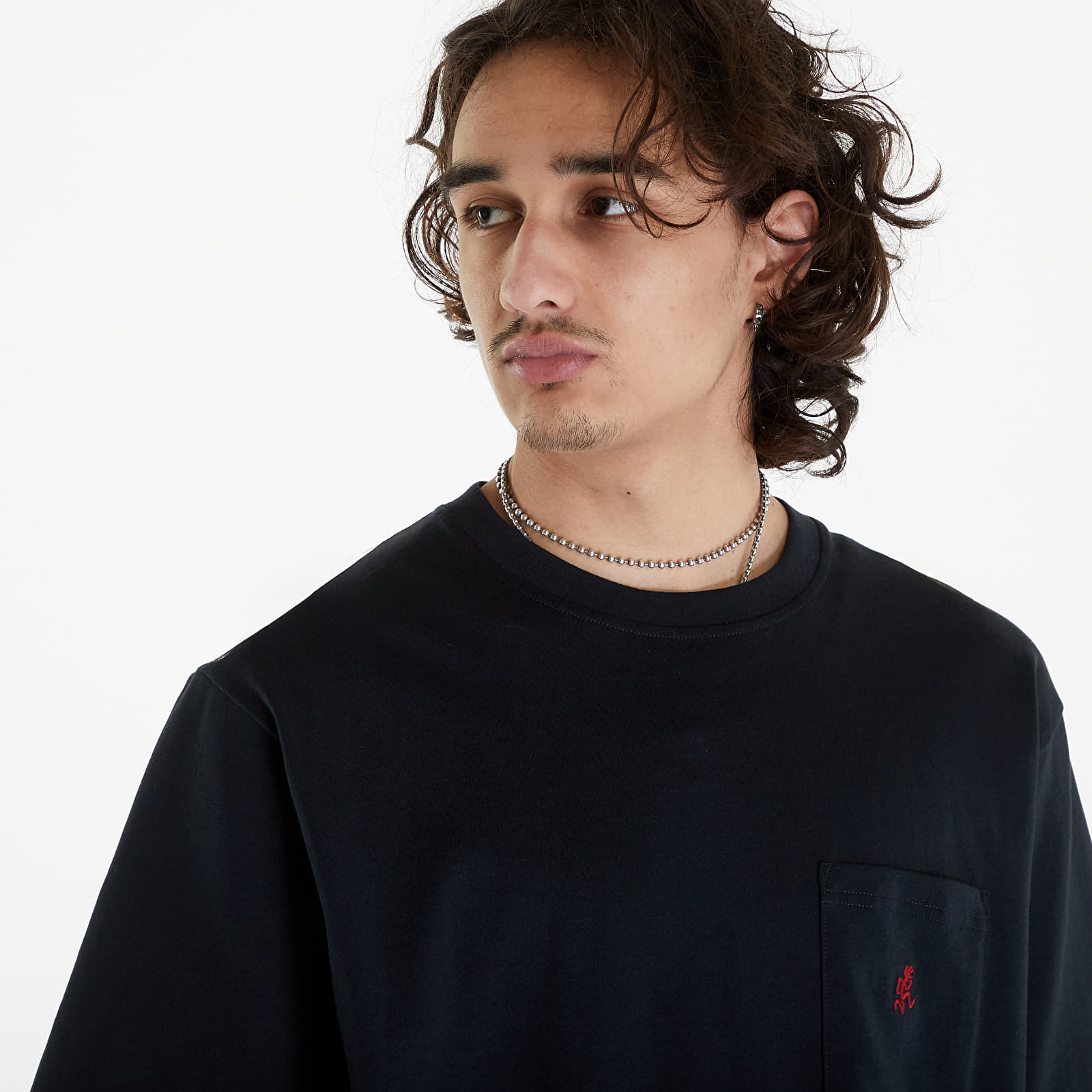 T-shirts Gramicci Classic One Point Tee Black