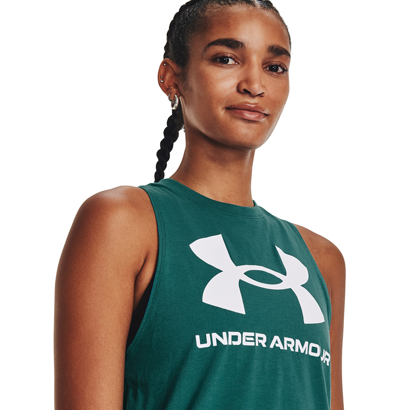 Tank Tops Under Armour Live Sportstyle Tank Green Queens