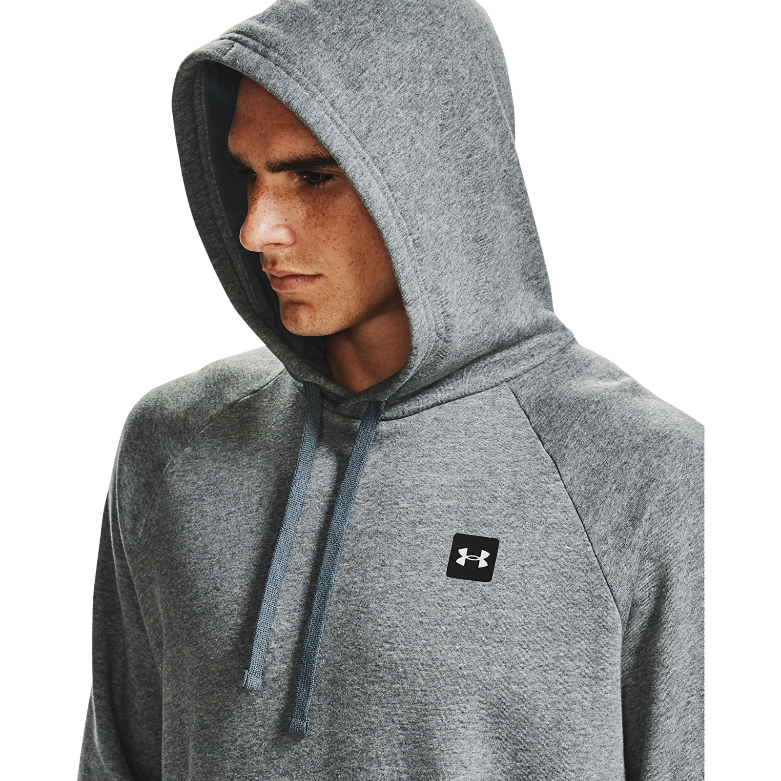 Mikiny Under Armour Rival Fleece Hoodie Pitch Gray Light Heather