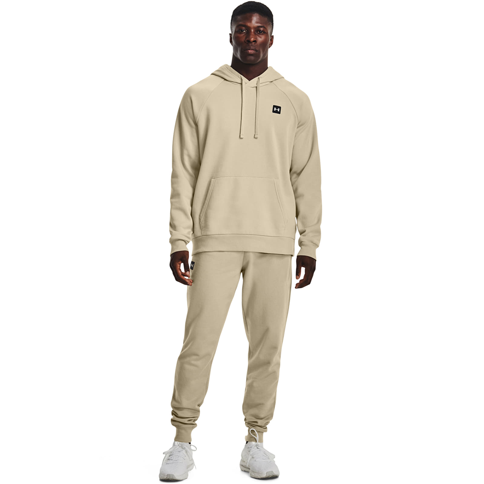Sweatshirts Under Armour Rival Fleece Hoodie Khaki Base Queens