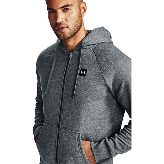 Sweatshirts Under Armour Rival Fleece Fz Hoodie Pitch Gray Light Heather Queens
