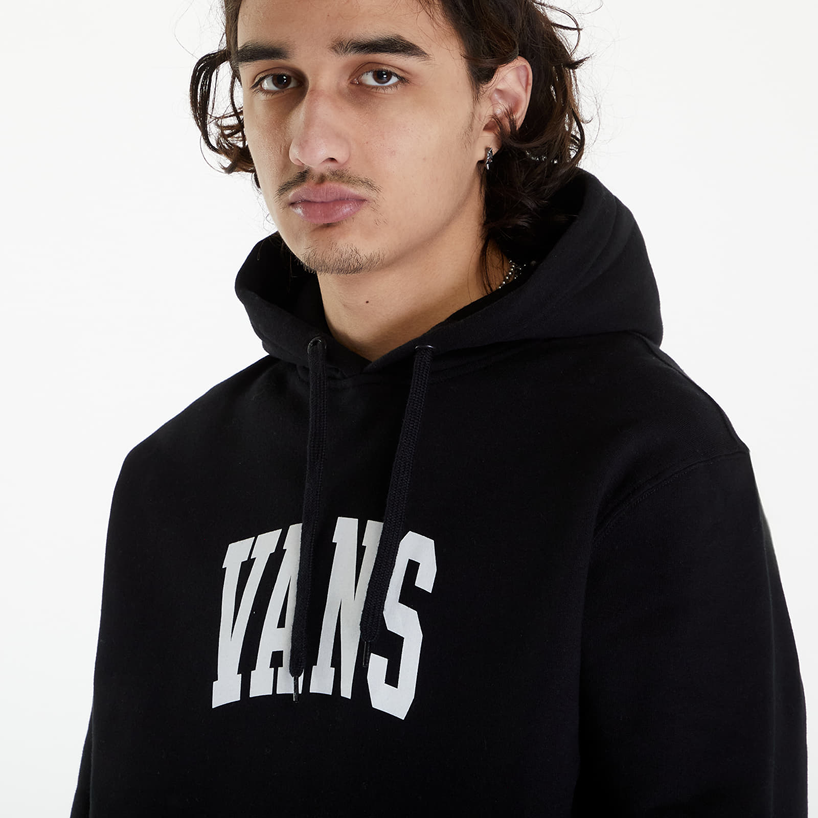Mikiny Vans Vans Arched Pullover Hoodie Black