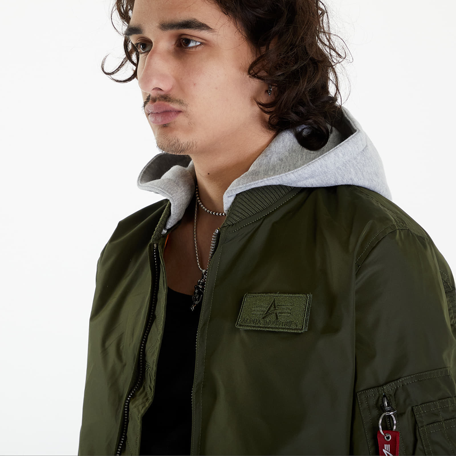 Jachetă Alpha Industries MA-1 TT Hood Dark Green - 1 | YEO