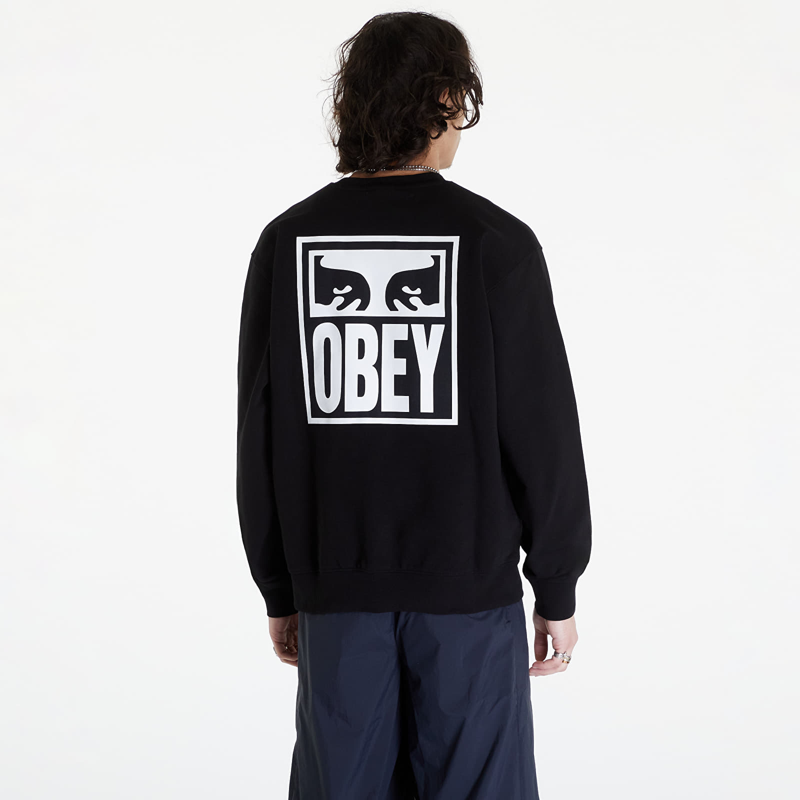Hoodies and sweatshirts  OBEY Eyes Icon 2 Crew Black