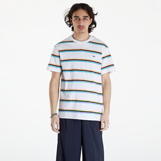 Tricou Lee Relaxed Stripe Tee Bright White