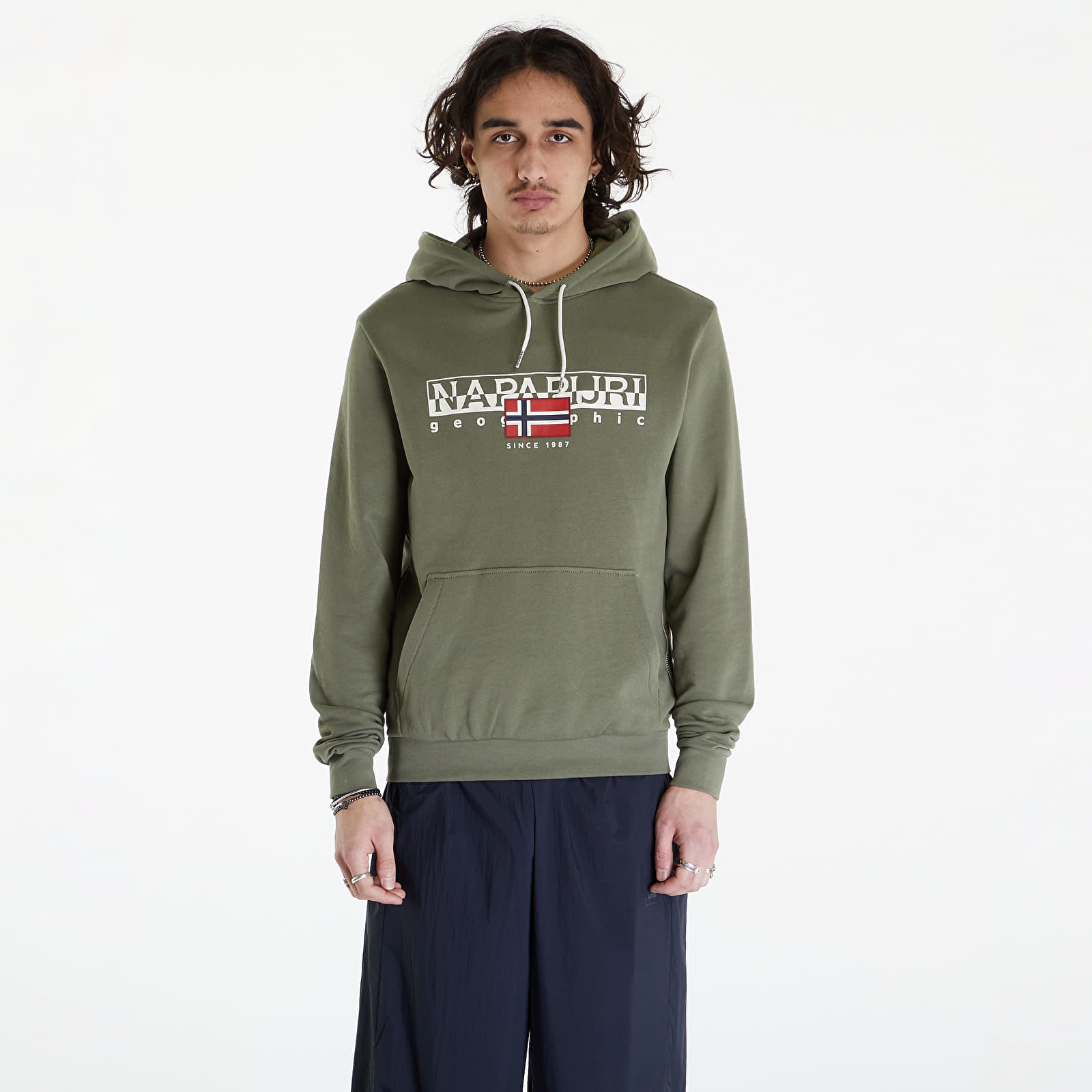 Hoodies and sweatshirts Napapijri B Aylmer Hoodie Green Lichen Queens