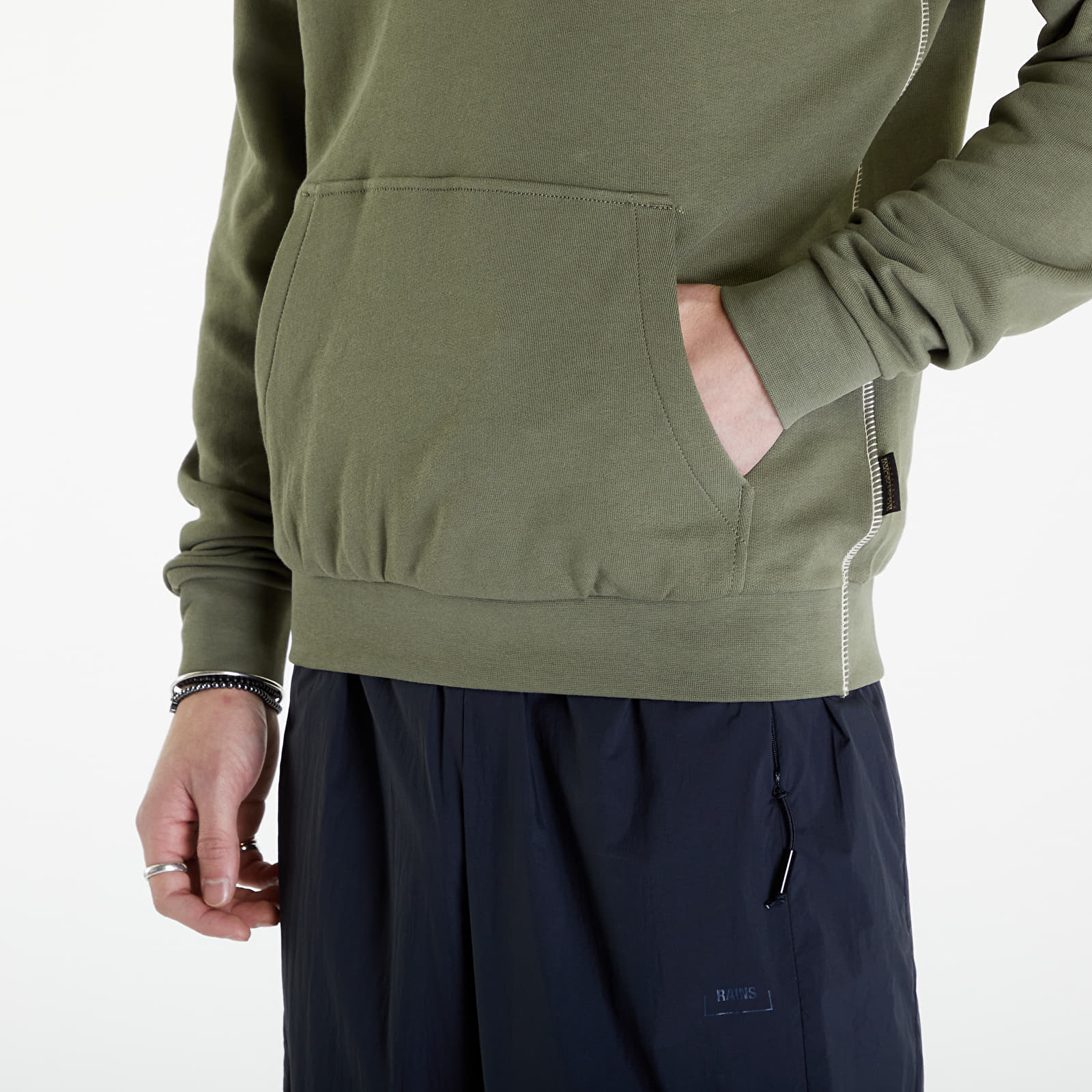 Hættetrøjer og sweatshirts Napapijri B-Aylmer Hoodie Green Lichen