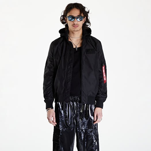 Jachetă Alpha Industries MA-1 TT Hood Black/ Black