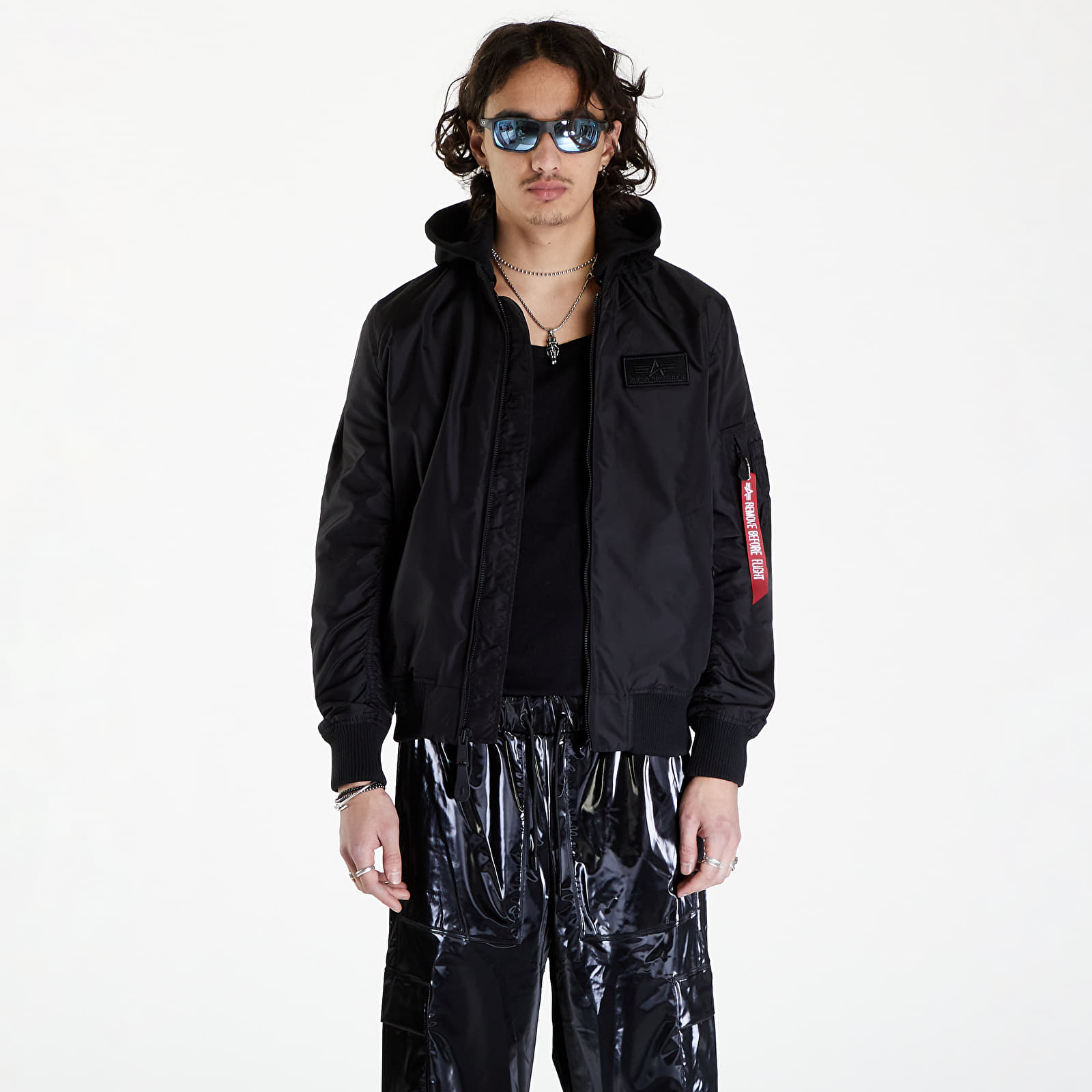 Jackets Alpha Industries MA-1 TT Hood Black/ Black