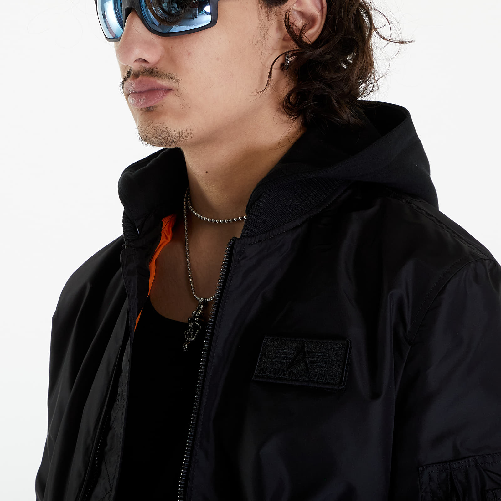 Jackets Alpha Industries MA-1 TT Hood Black/ Black