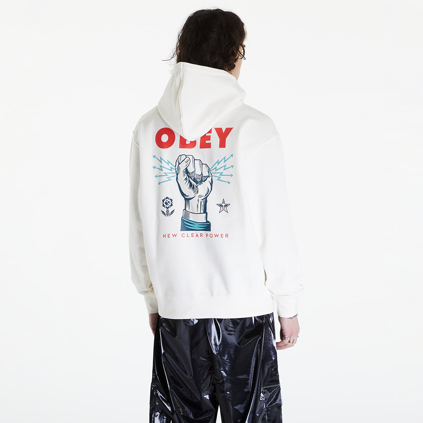 Hoodies and sweatshirts  OBEY New Clear Power Hoodie Unbleached