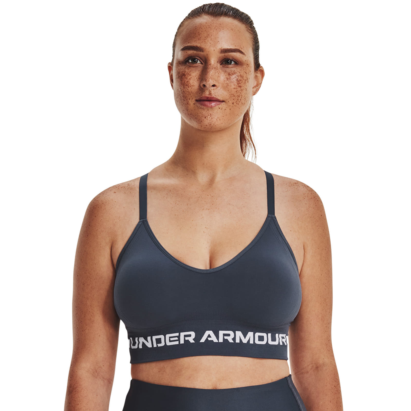 Soutien-gorge Under Armour Seamless Low Long Bra Gray XS