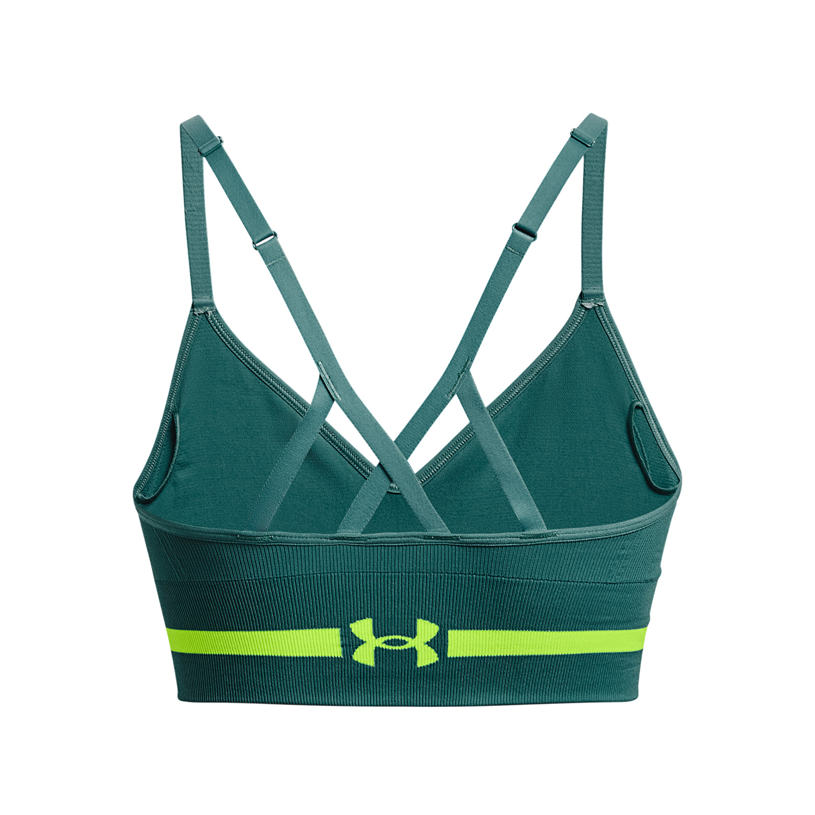 Rinnahoidjad Under Armour Seamless Low Long Bra Green