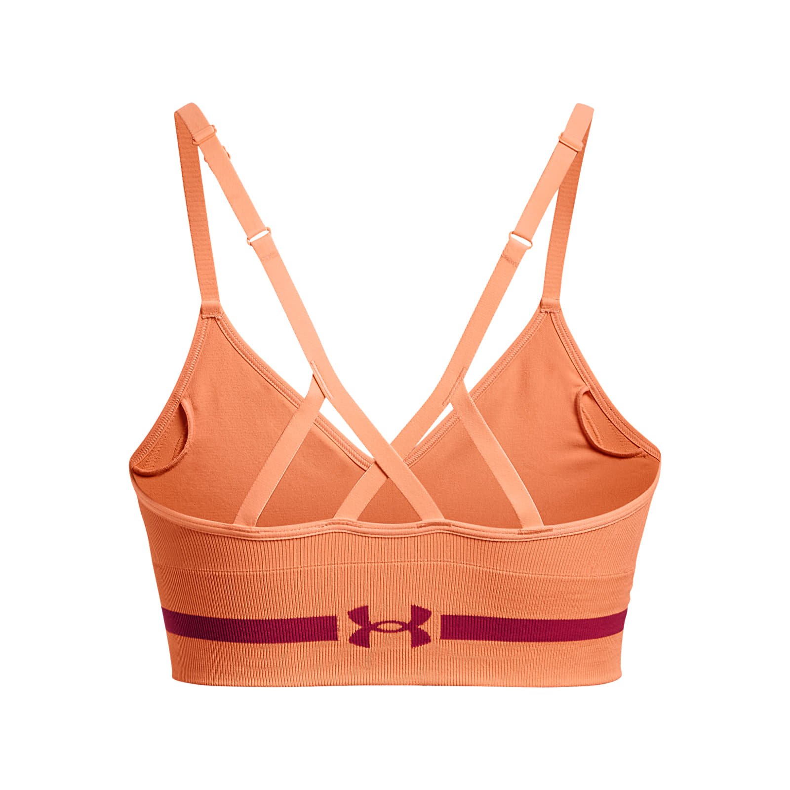 Rinnahoidjad Under Armour Seamless Low Long Bra Orange
