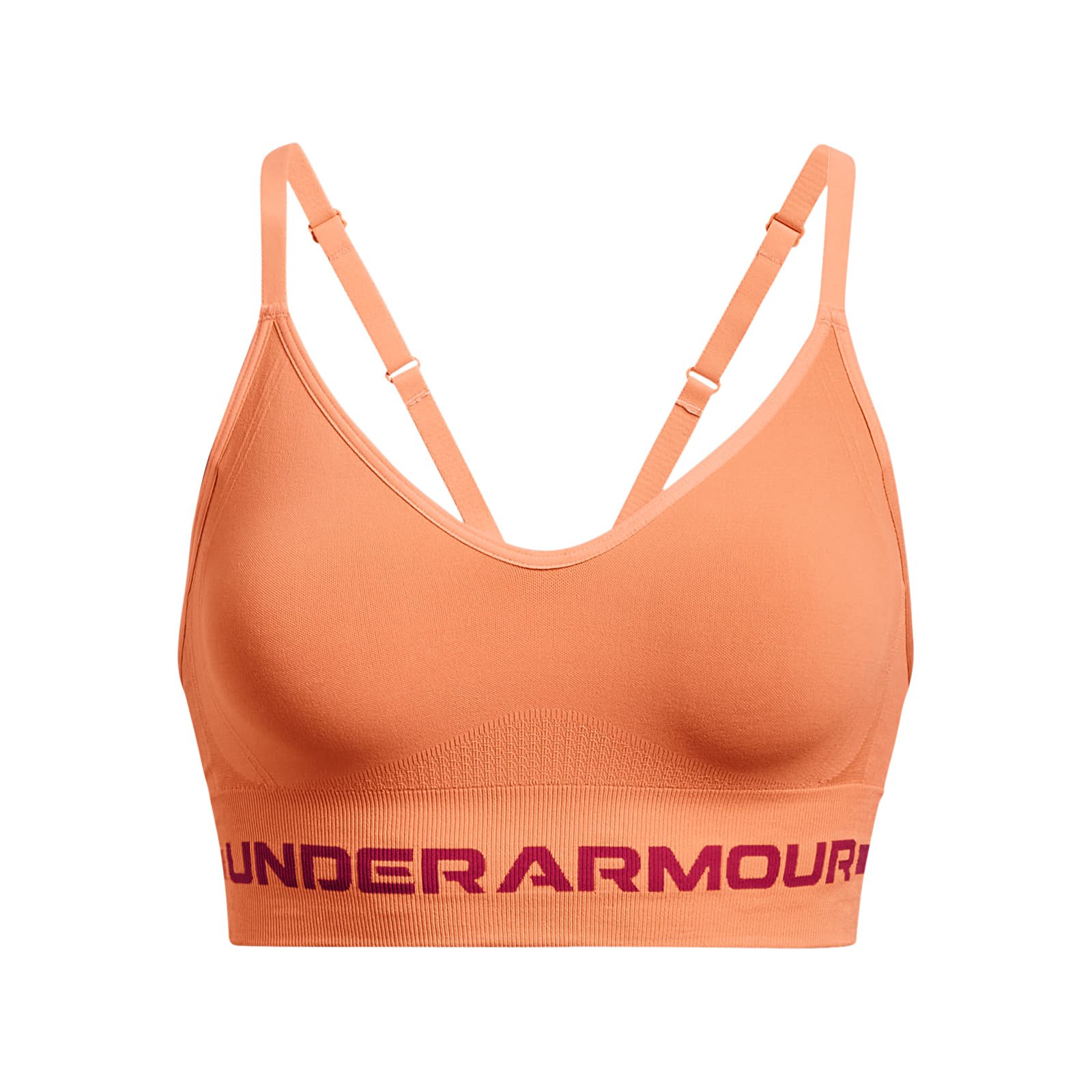 Rinnahoidjad Under Armour Seamless Low Long Bra Orange